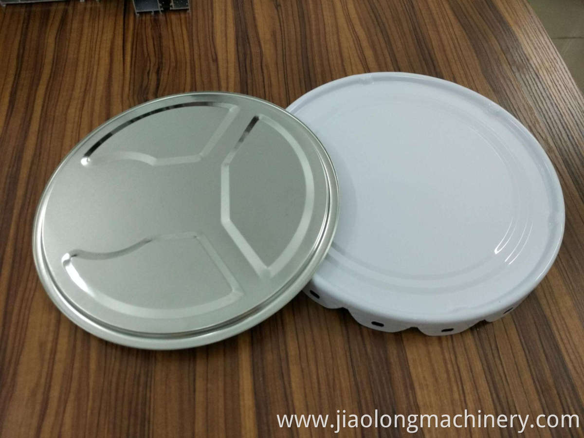 Hot sell 18L barrel paint tin can lids making production line